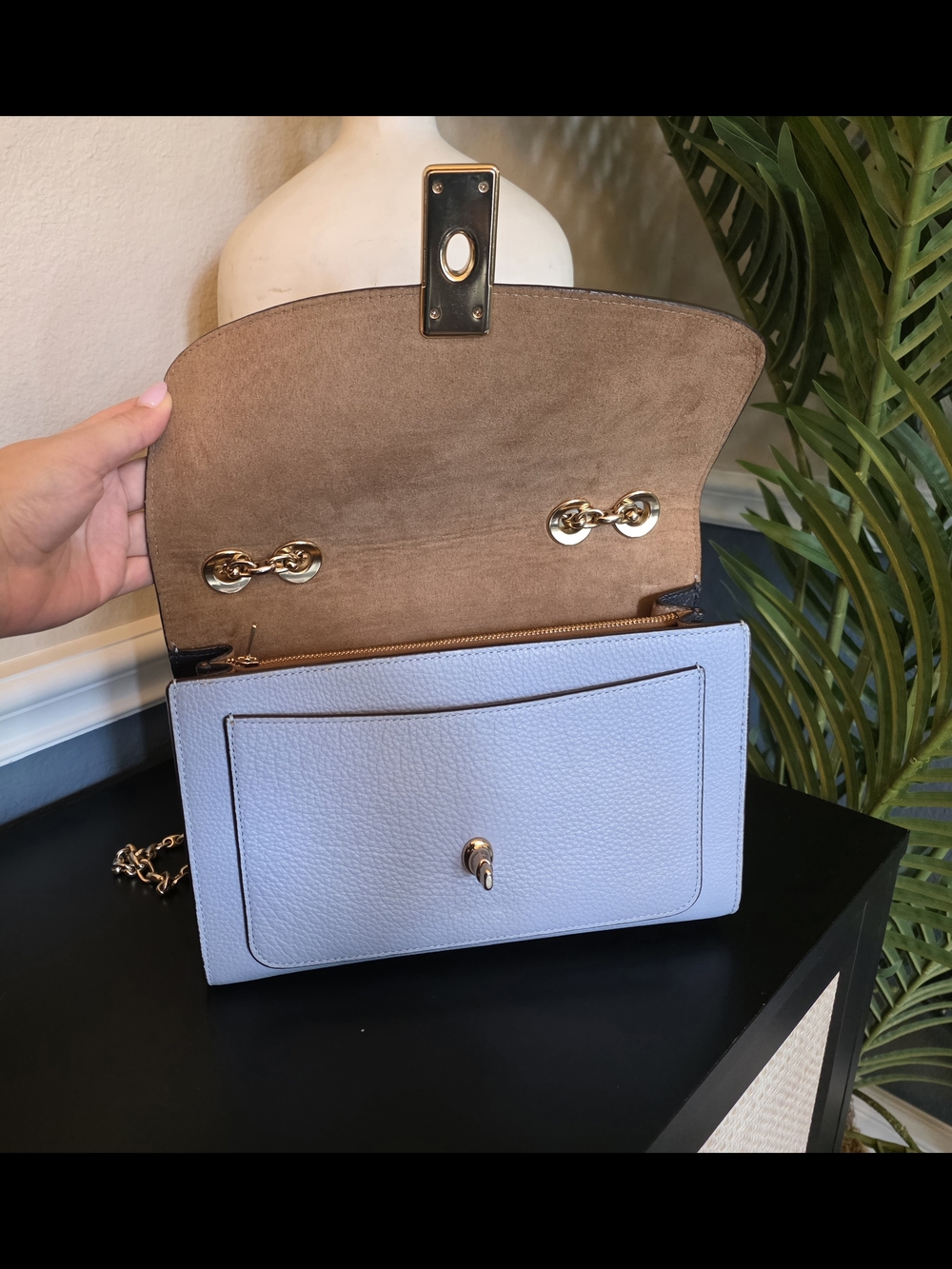 Coach Lane Shoulder Bag in Powder Blue Color Block - Picture 5 of 6